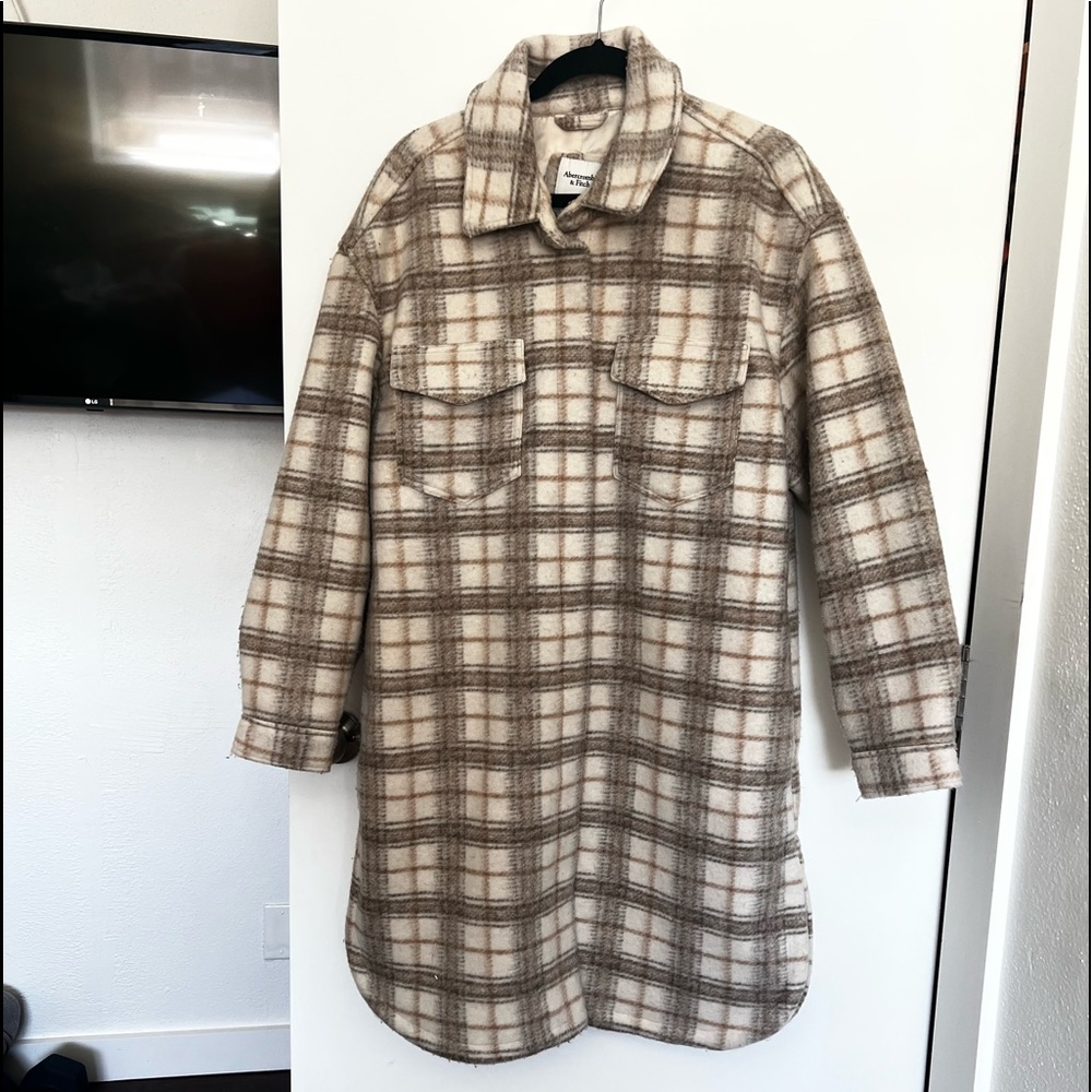 Oversized Abercrombie and Fitch shirt jacket